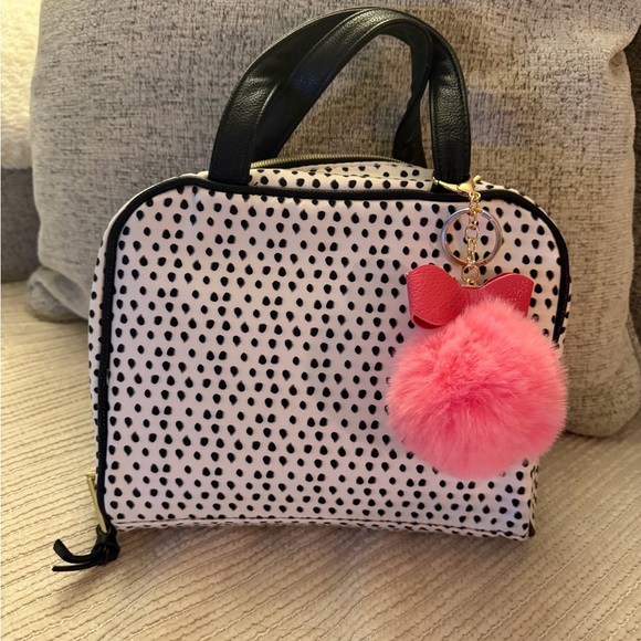 Betsey Johnson Handbags - Betsey Johnson Makeup/Travel bag with cute charm 9x7